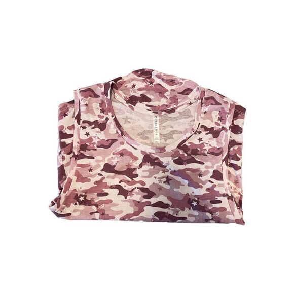 Fabletics Janis Muscle Tank Top Pink Purple Camo Camouflage Sleeveless XXSMALL - Picture 4 of 7